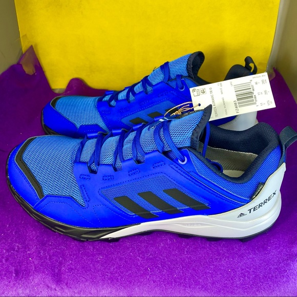 adidas Other - Adidas Terrex Agravic TR Gore-Tex Trail Running Shoes Sz 11.5 FZ4083 Blue Black